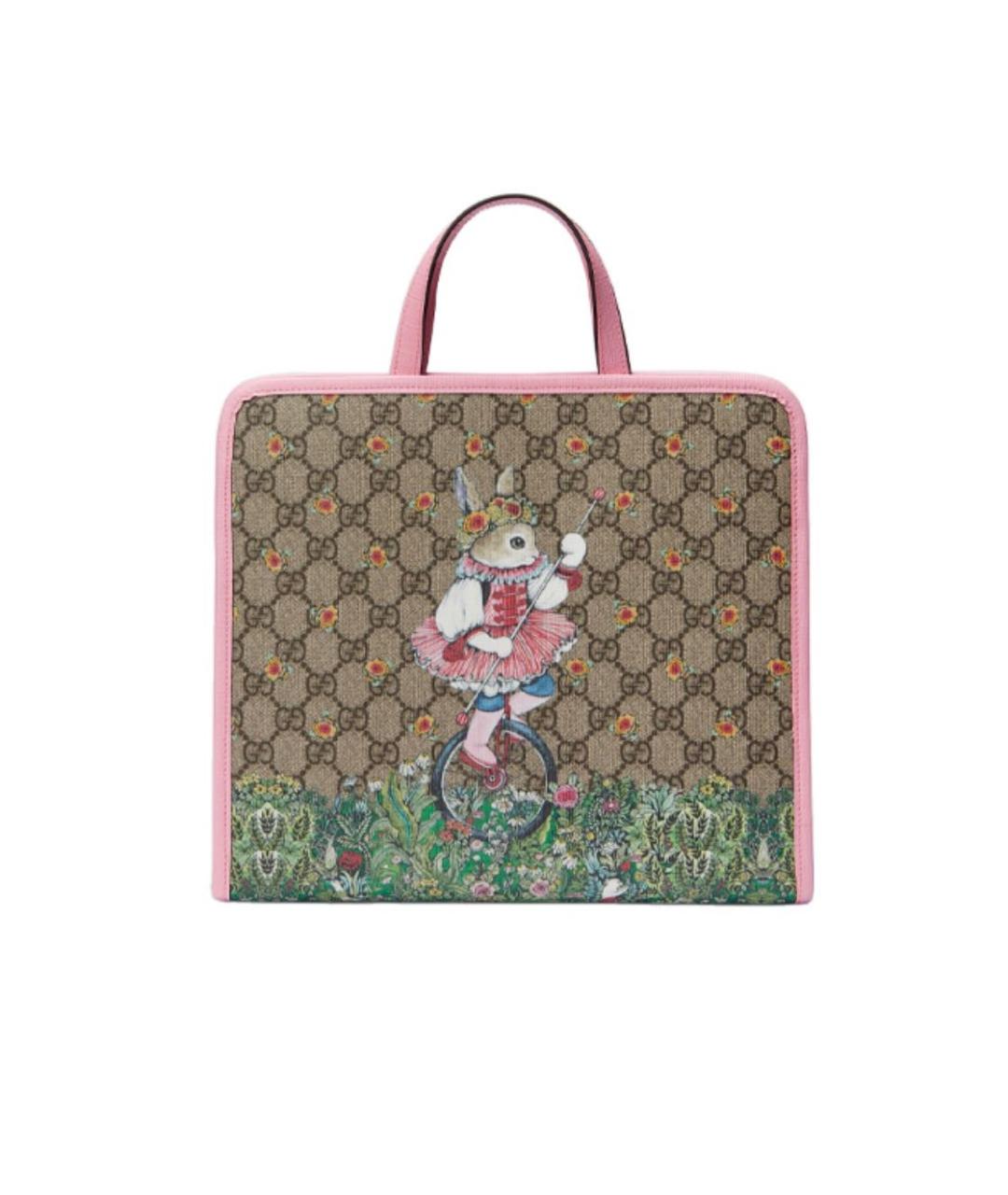 GUCCI Бежевая канва сумка с короткими ручками, фото 9