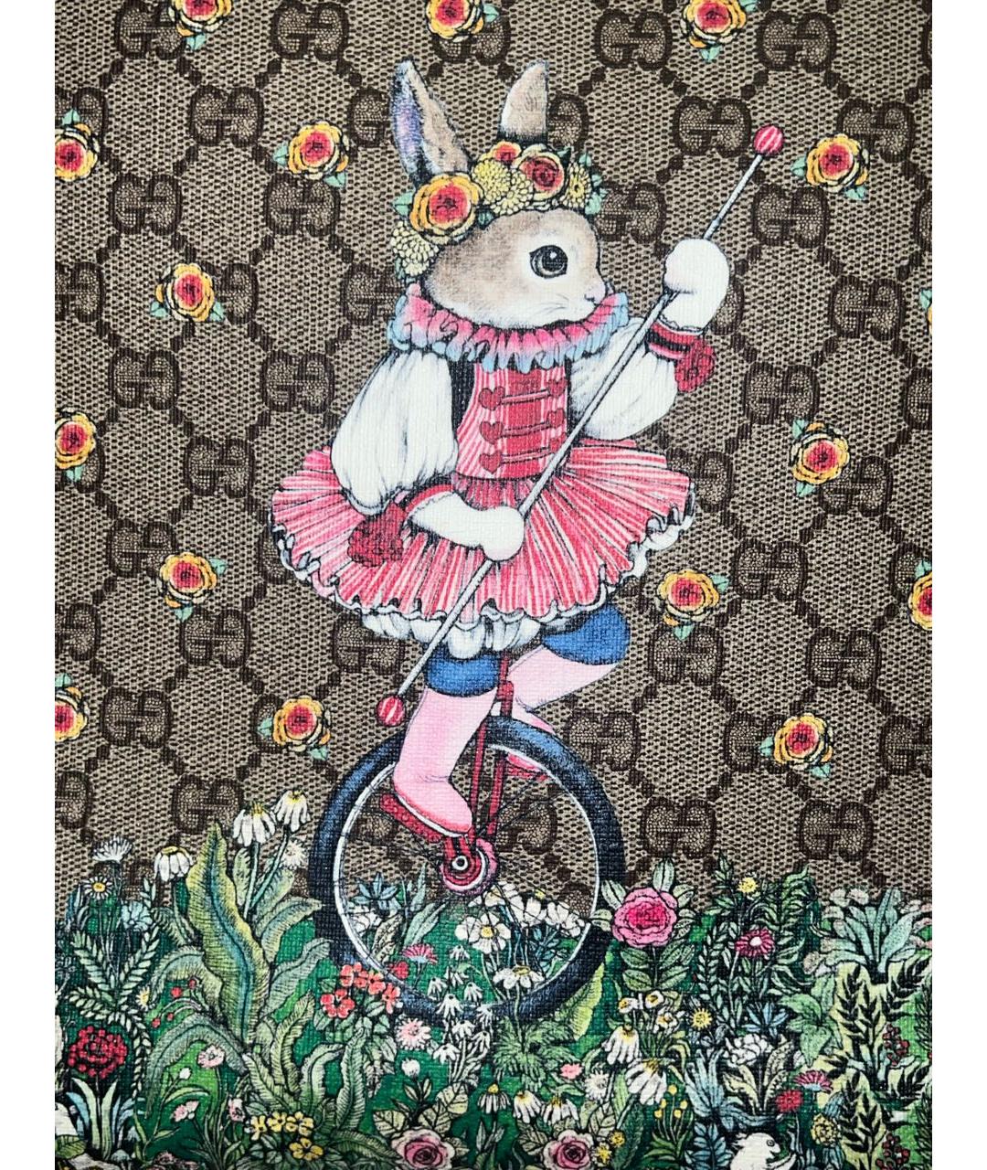 GUCCI Бежевая канва сумка с короткими ручками, фото 7
