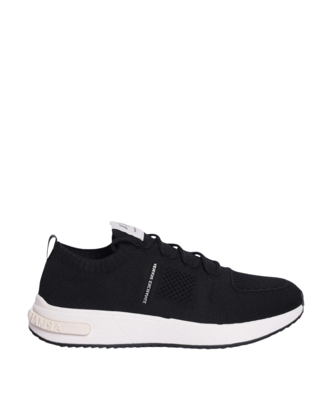 ARMANI EXCHANGE Черные низкие кроссовки / кеды, фото 1