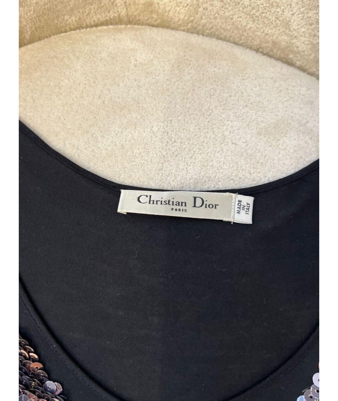 CHRISTIAN DIOR Черная футболка, фото 5
