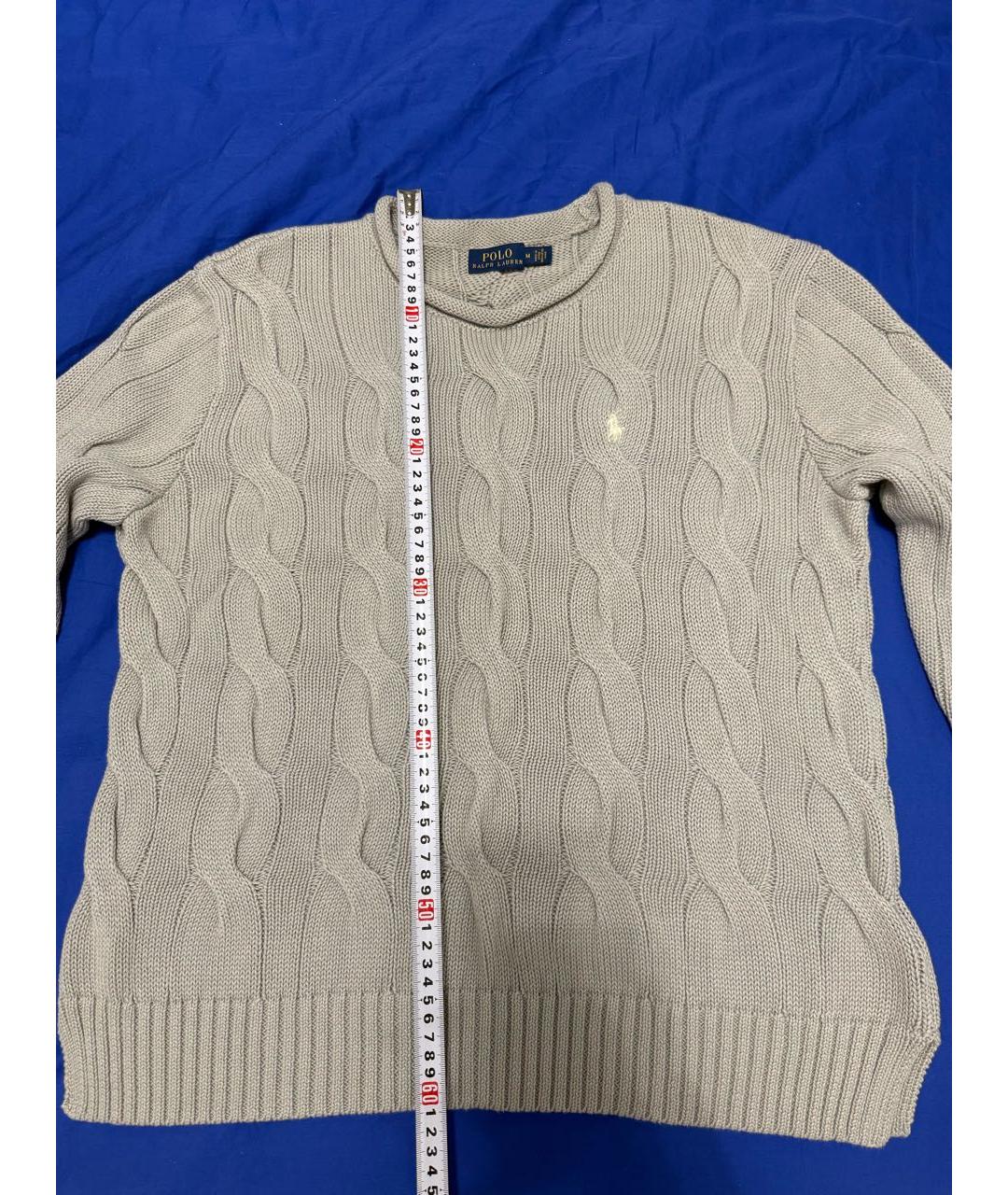 POLO RALPH LAUREN Серый хлопковый джемпер / свитер, фото 5