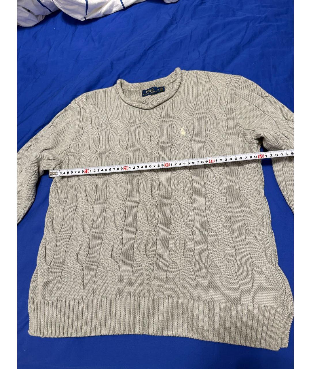 POLO RALPH LAUREN Серый хлопковый джемпер / свитер, фото 4