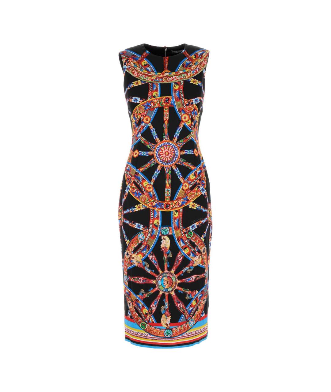 DOLCE&GABBANA Мульти вискозное платье, фото 1