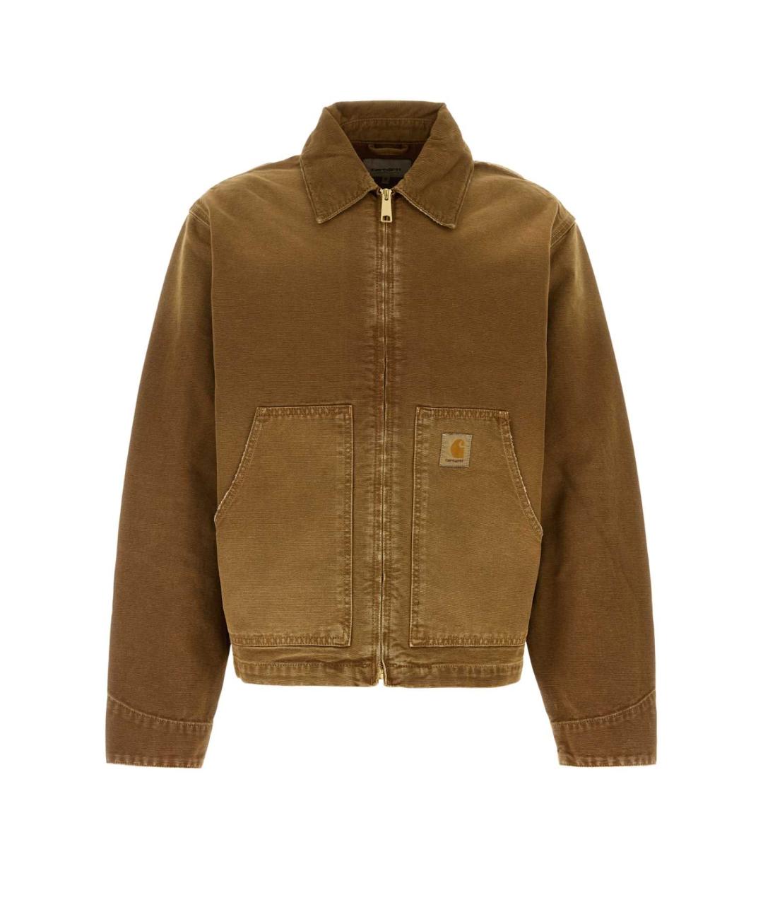 CARHARTT WIP Бежевая хлопковая куртка, фото 3