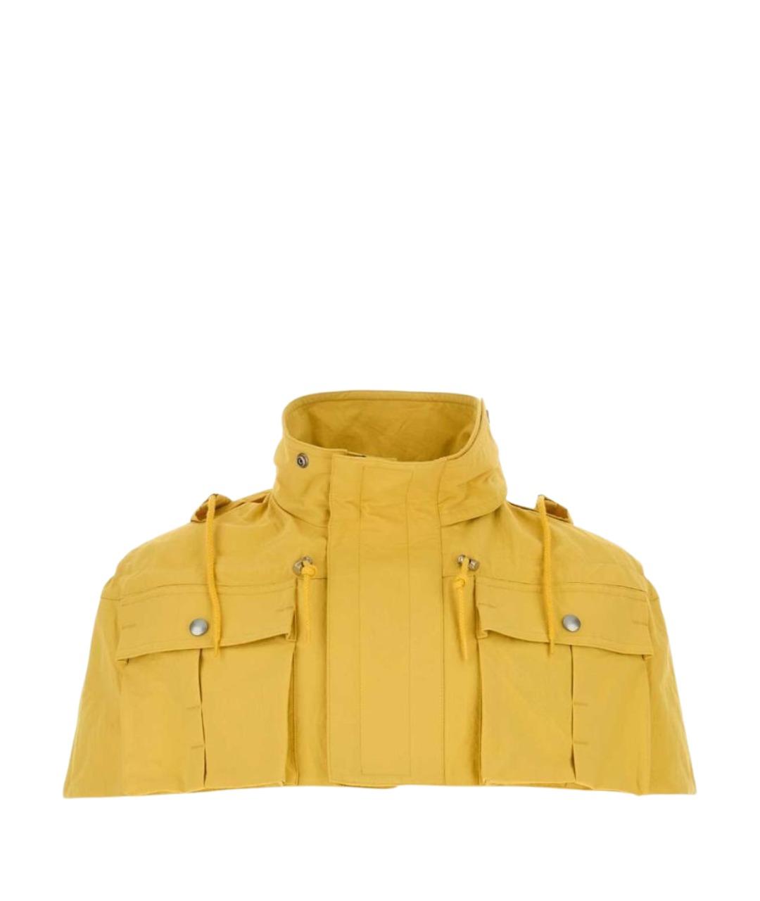 PRADA Желтая нейлоновая куртка, фото 1