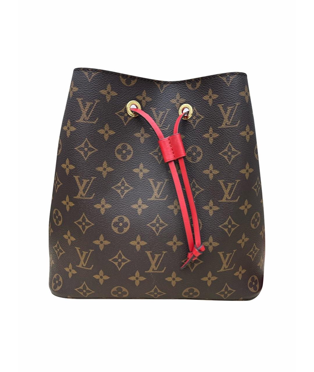 LOUIS VUITTON Коричневая сумка через плечо из искусственной кожи, фото 1