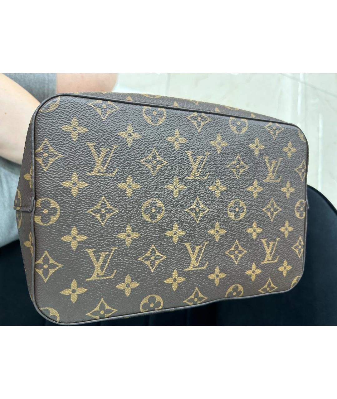 LOUIS VUITTON Коричневая сумка через плечо из искусственной кожи, фото 6