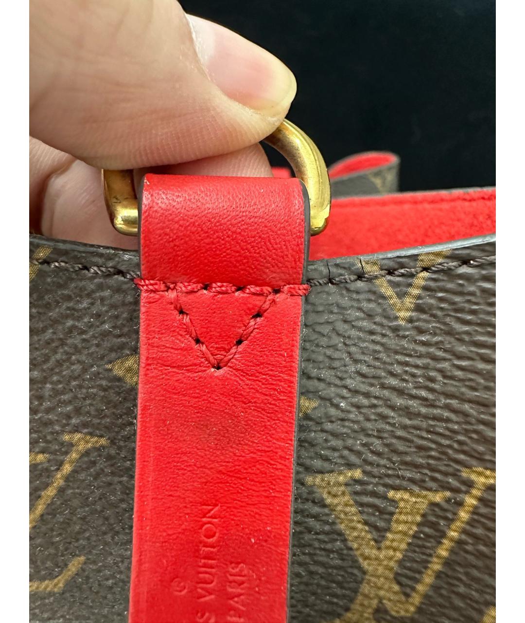 LOUIS VUITTON Коричневая сумка через плечо из искусственной кожи, фото 7