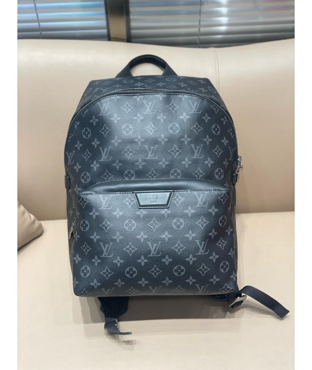 LOUIS VUITTON Черный рюкзак из искусственной кожи, фото 2