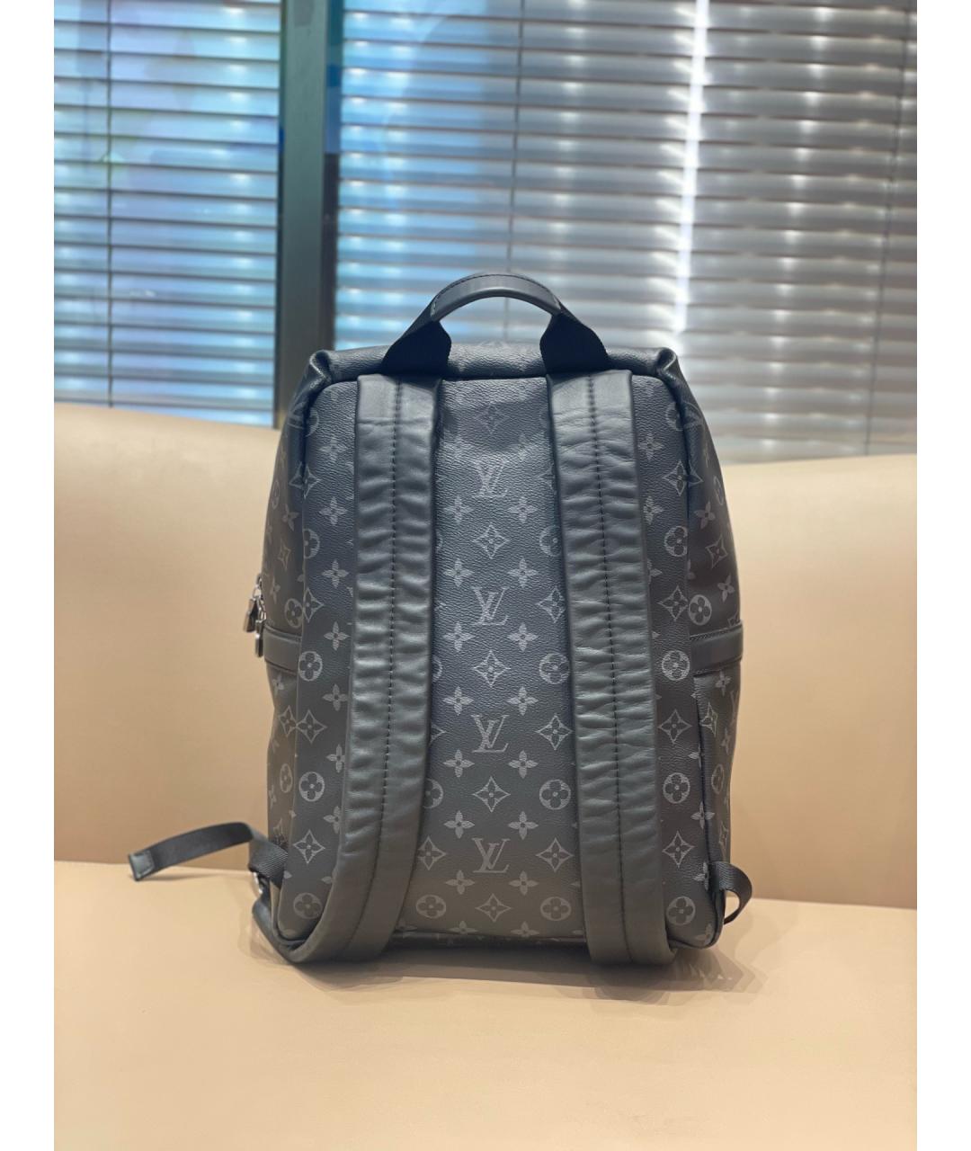 LOUIS VUITTON Черный рюкзак из искусственной кожи, фото 4