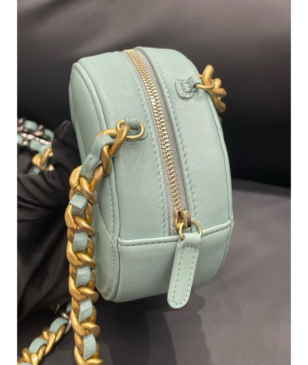 CHANEL Зеленая кожаная сумка через плечо, фото 4