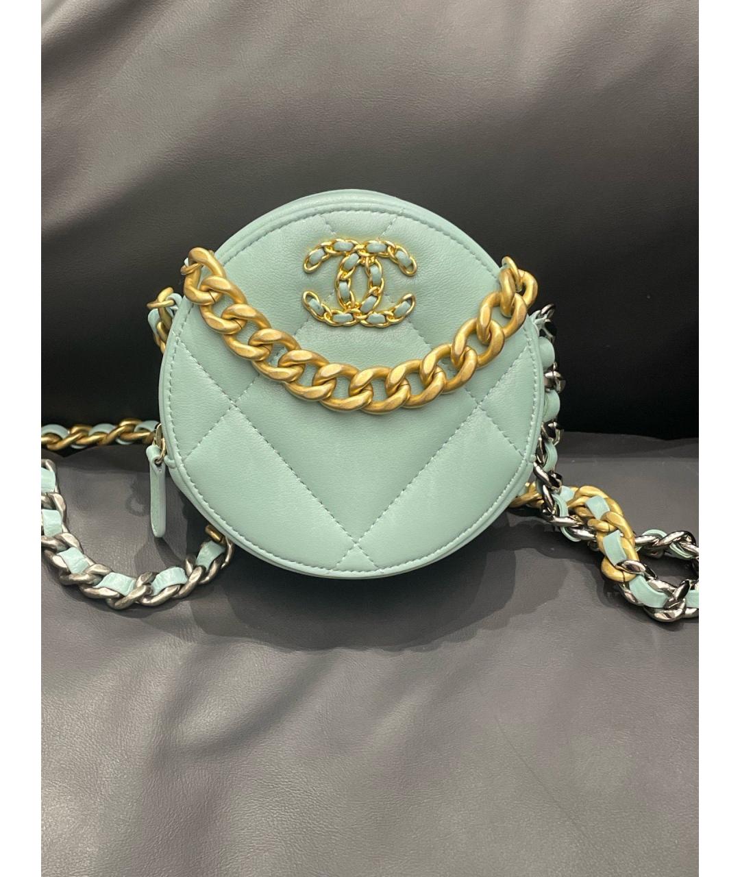 CHANEL Зеленая кожаная сумка через плечо, фото 2