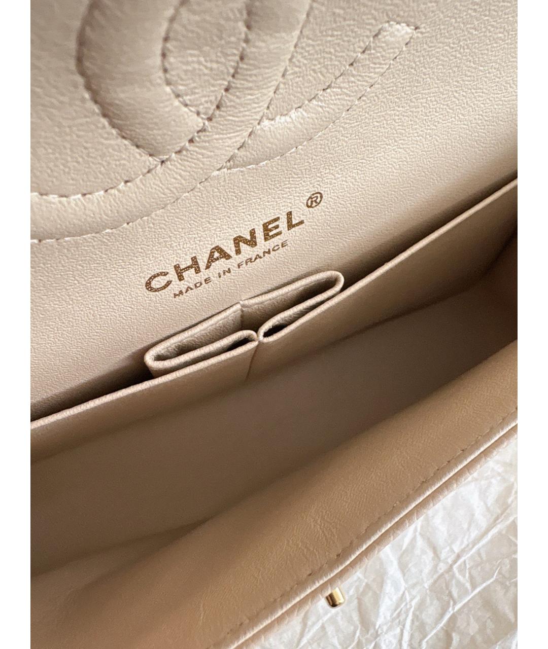 CHANEL Хаки кожаная сумка через плечо, фото 6