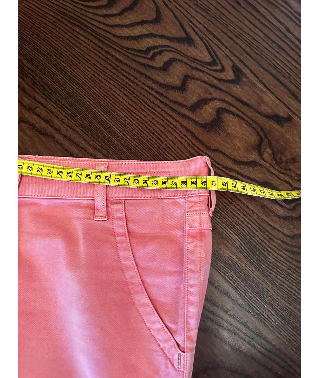 JACOB COHEN Розовые хлопковые брюки узкие, фото 8