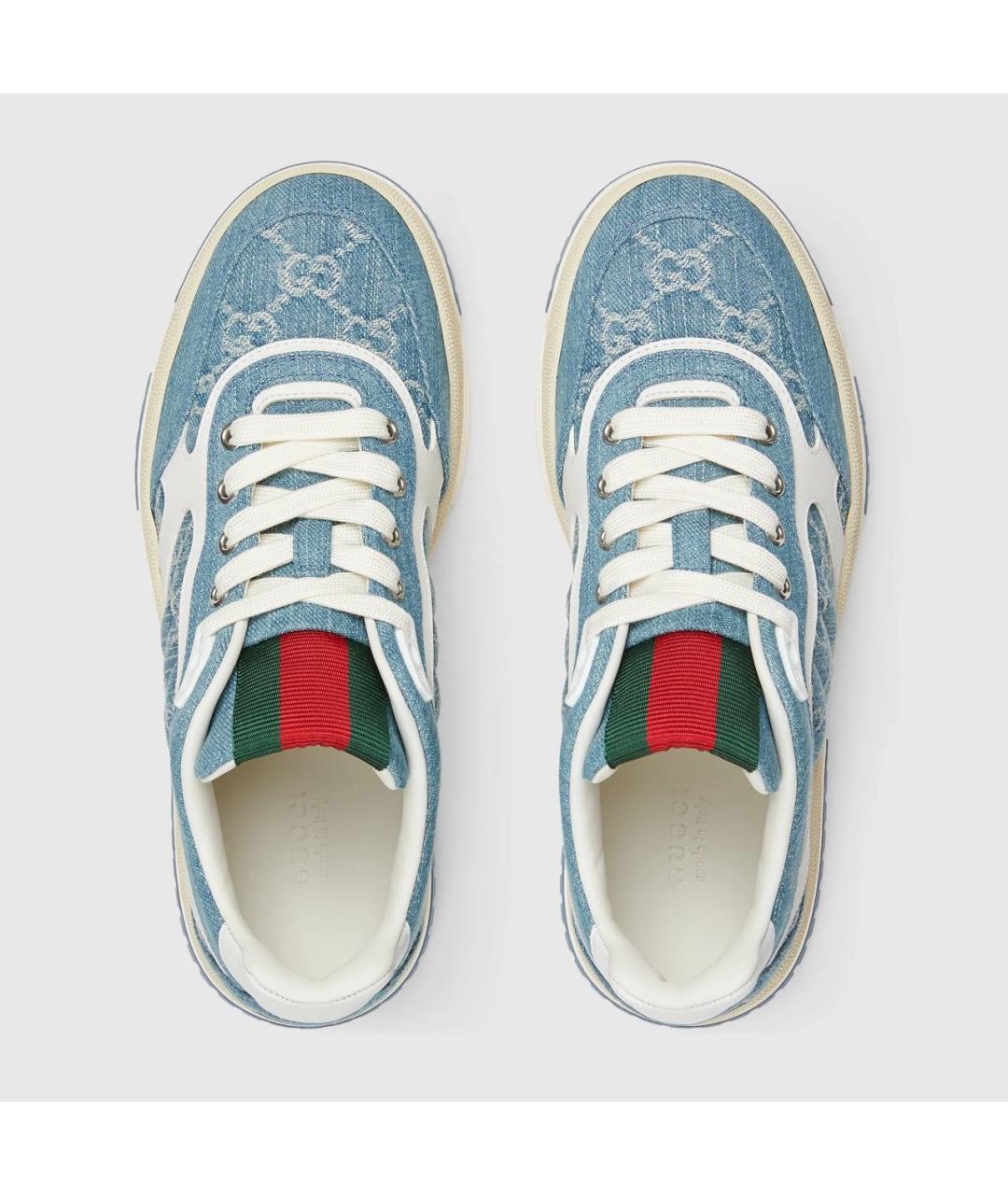 GUCCI Голубые кроссовки, фото 3