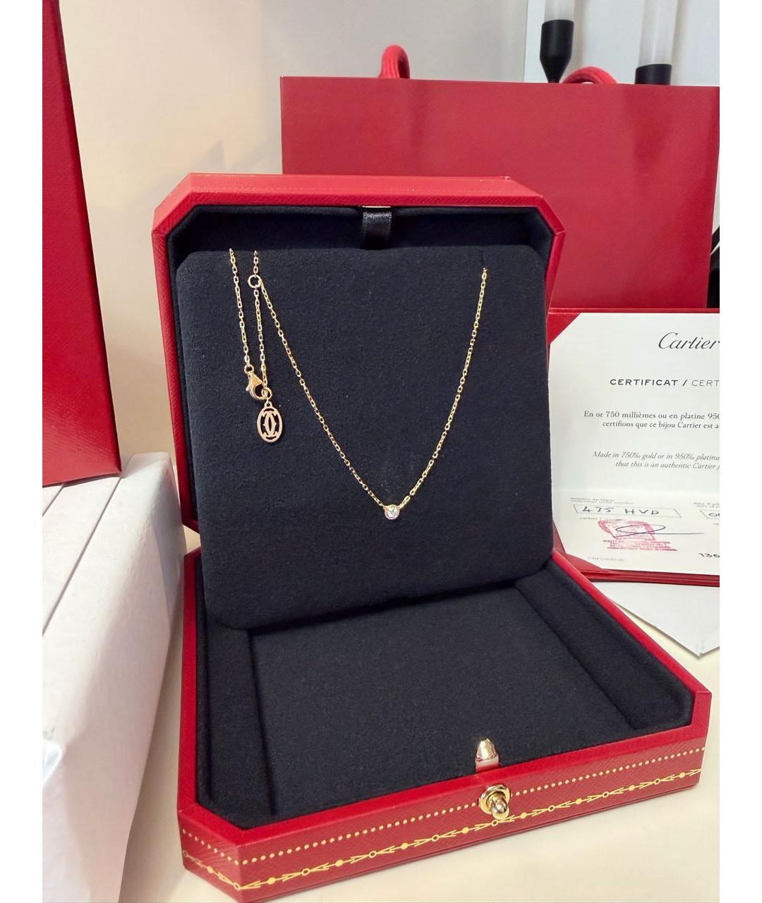 CARTIER Желтая подвеска из желтого золота, фото 2