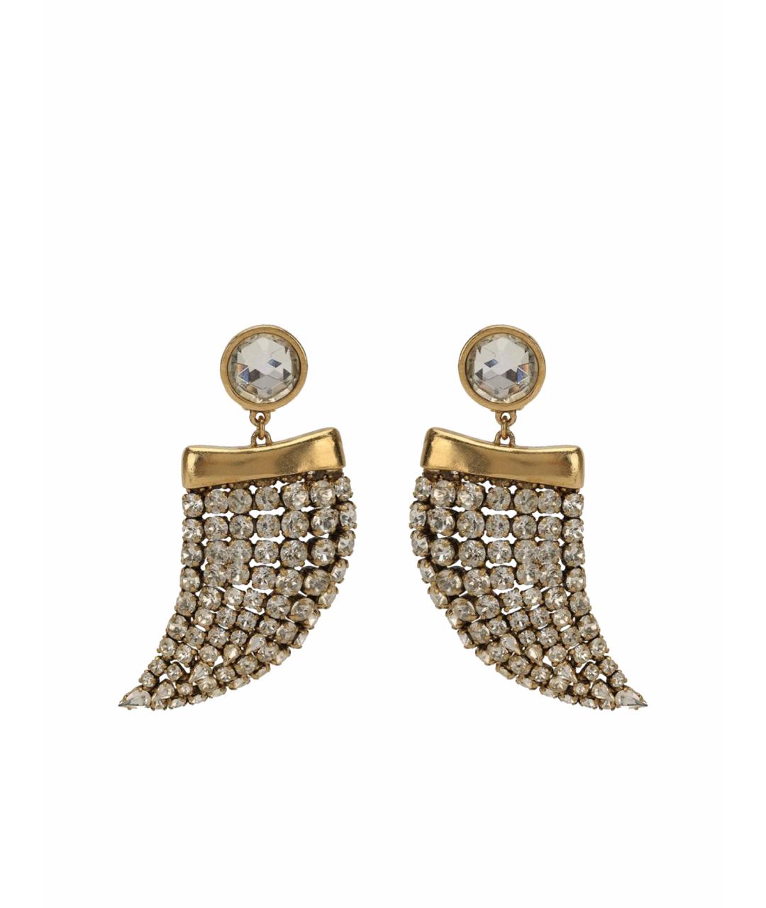 SAINT LAURENT Золотые латунные клипсы, фото 1