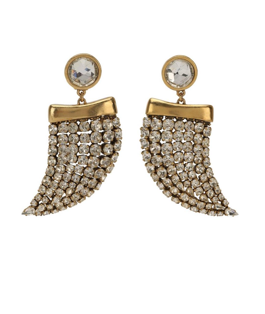 SAINT LAURENT Золотые латунные клипсы, фото 6
