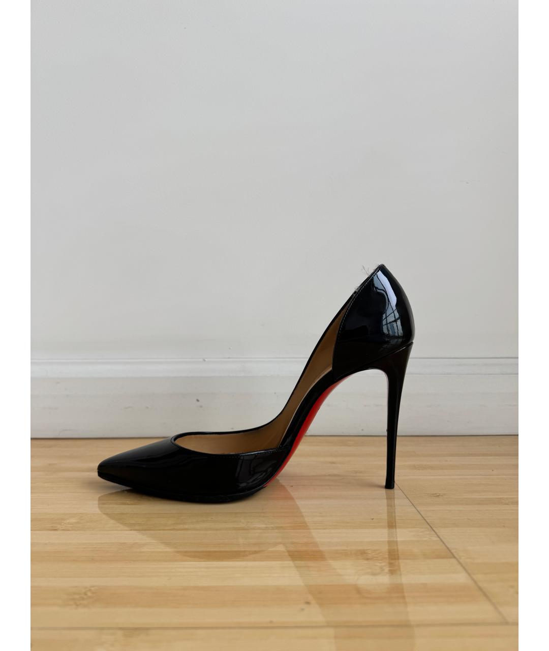 CHRISTIAN LOUBOUTIN Черные туфли из лакированной кожи, фото 6
