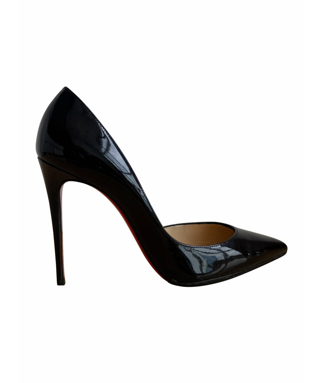 CHRISTIAN LOUBOUTIN Черные туфли из лакированной кожи, фото 1