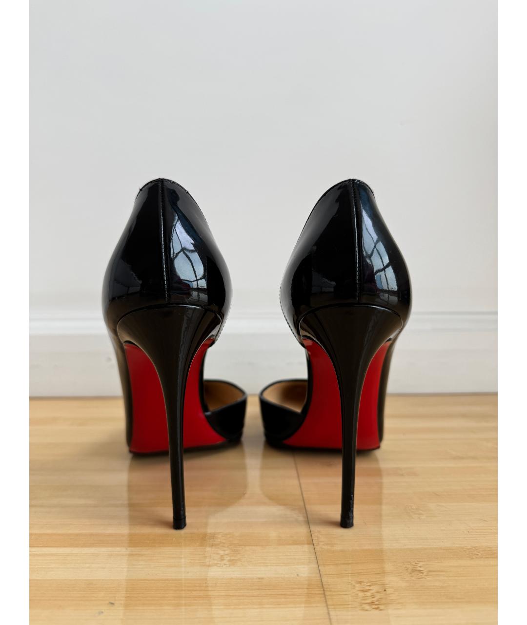 CHRISTIAN LOUBOUTIN Черные туфли из лакированной кожи, фото 4