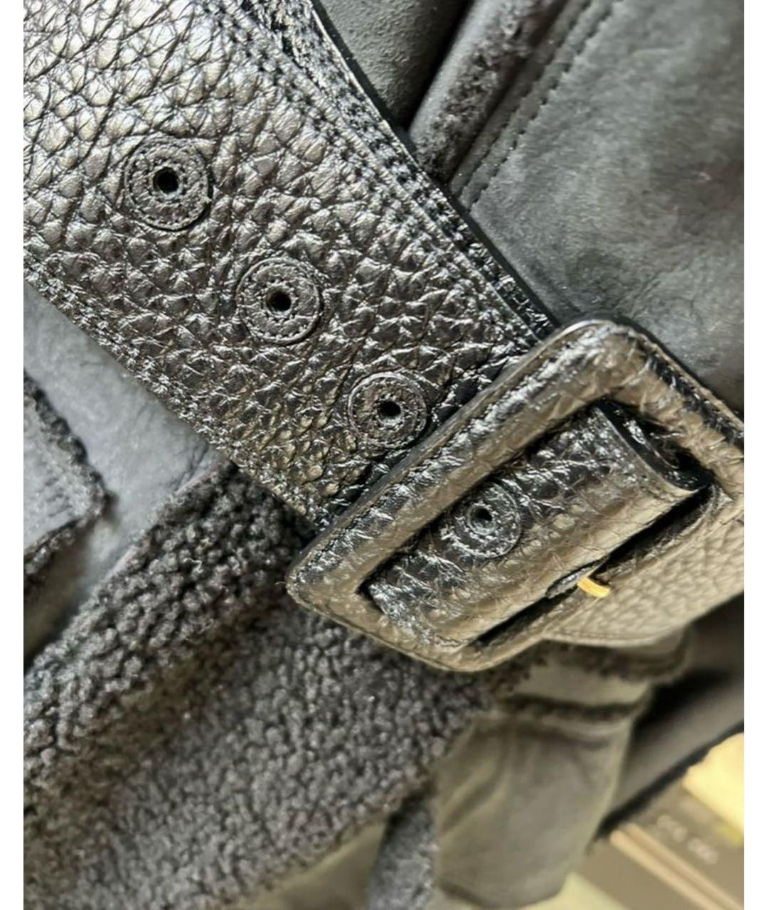 LOUIS VUITTON Антрацитовая дубленка, фото 6