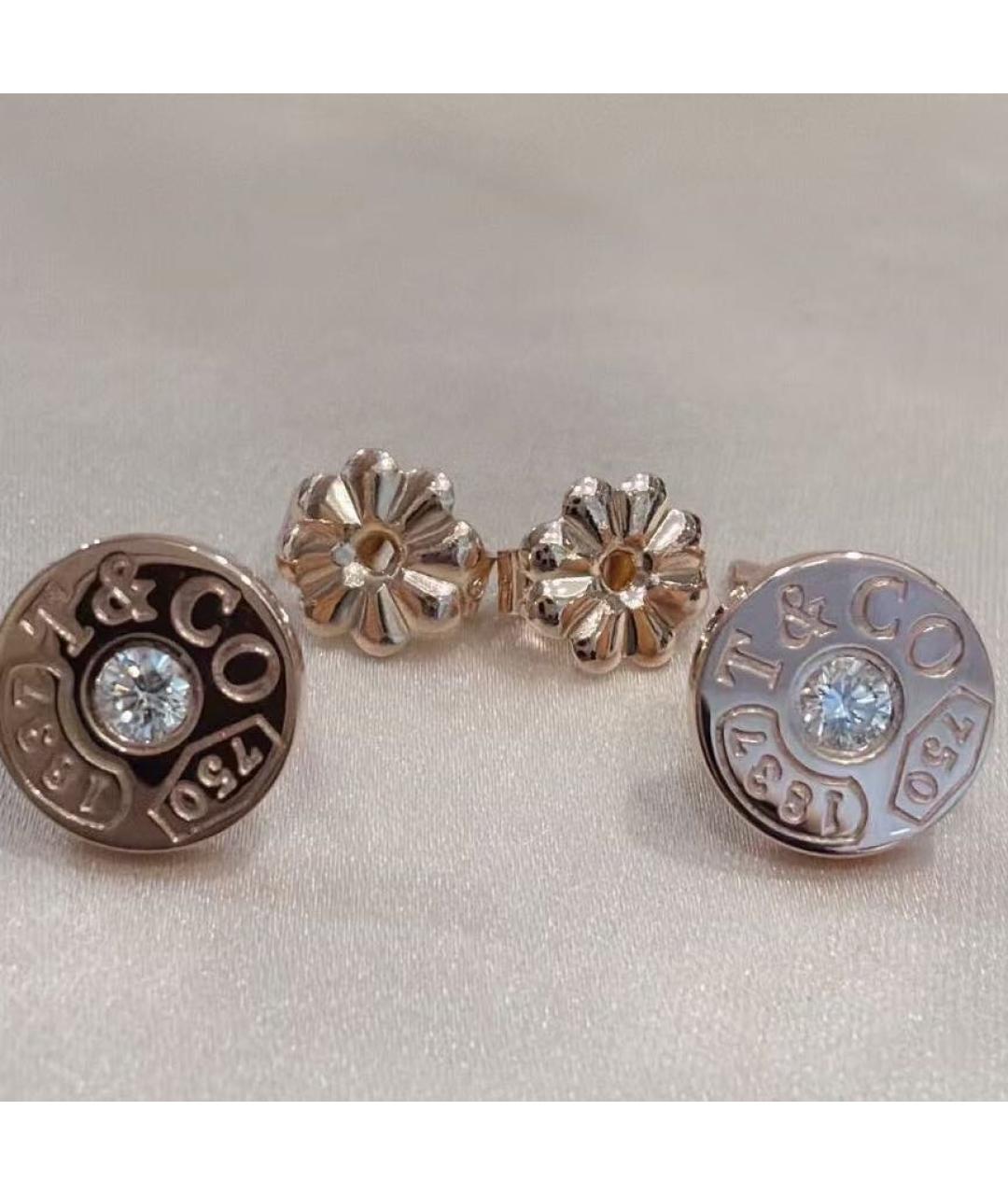 TIFFANY&CO Розовые серьги из розового золота, фото 3