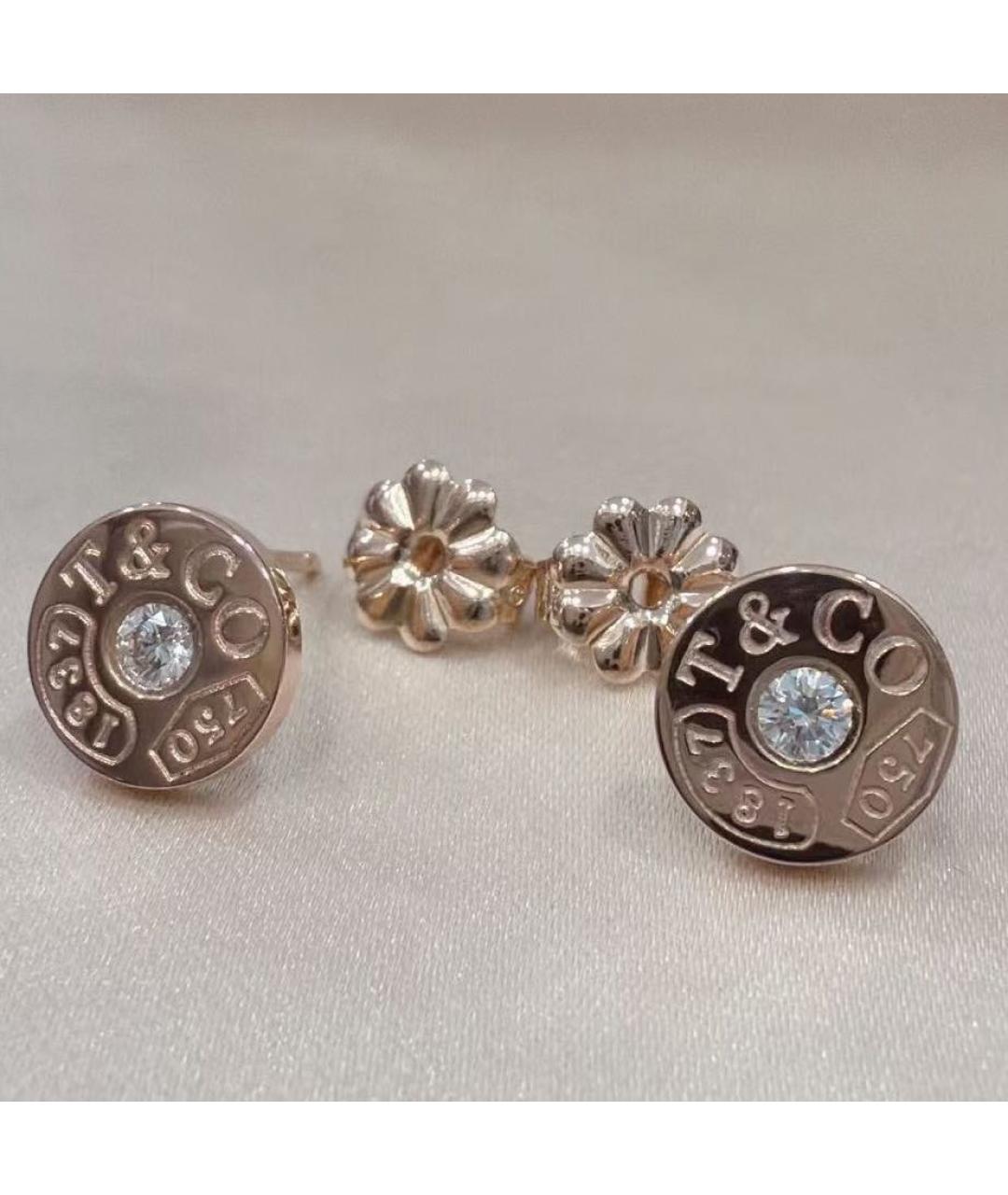 TIFFANY&CO Розовые серьги из розового золота, фото 2
