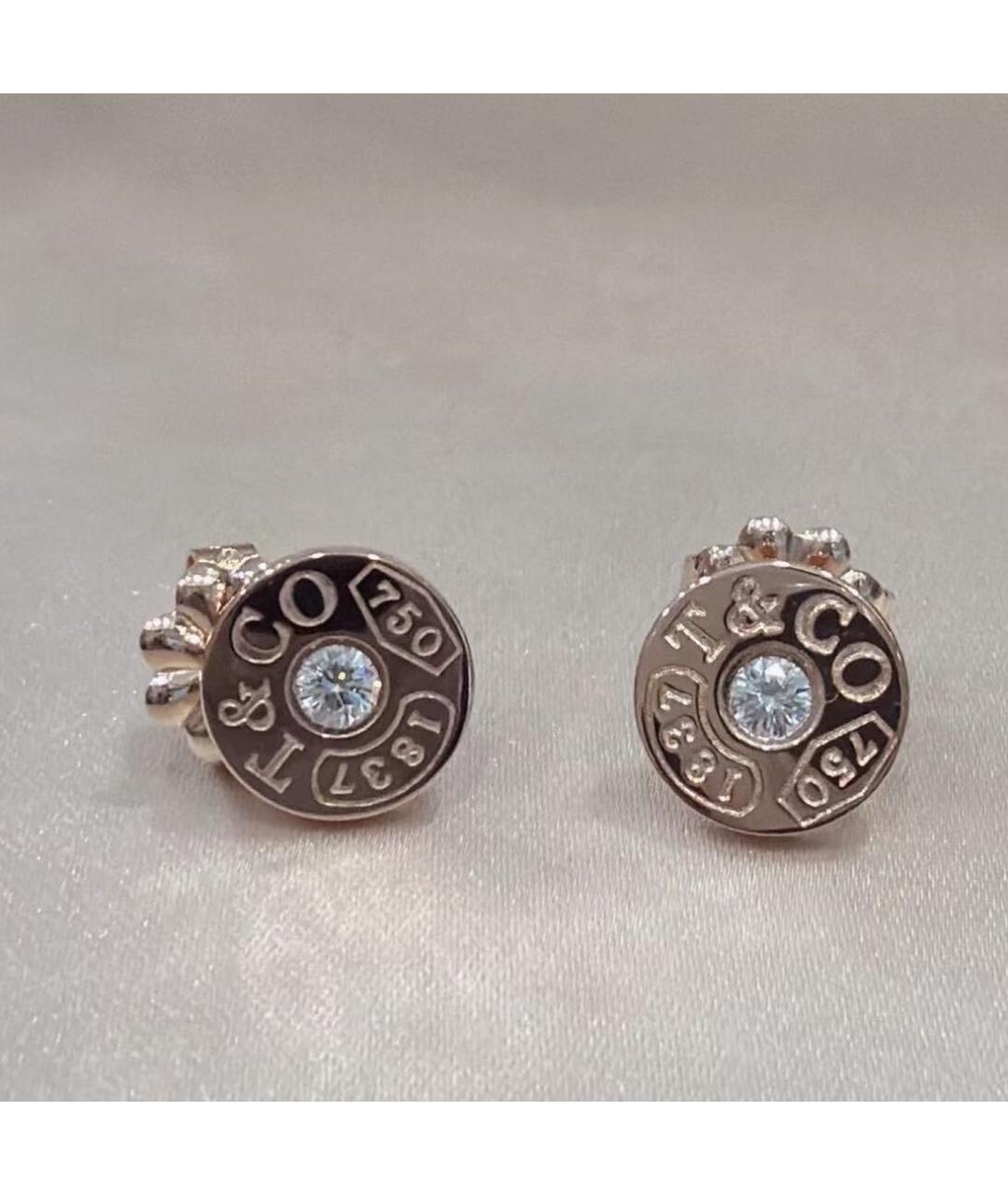 TIFFANY&CO Розовые серьги из розового золота, фото 4