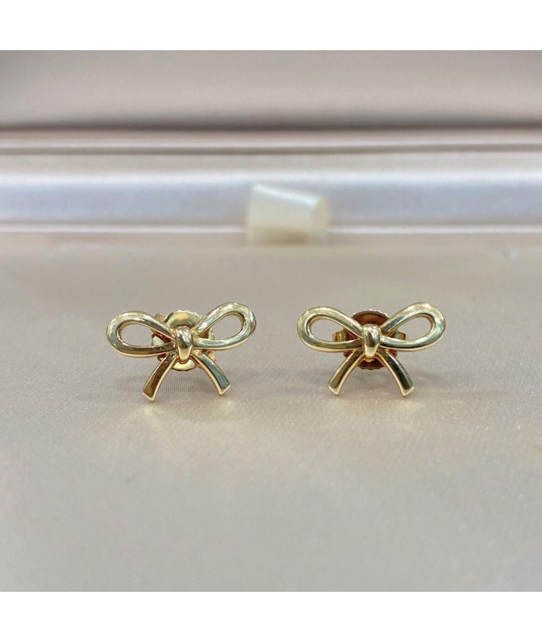 TIFFANY&CO Желтые серьги из желтого золота, фото 6