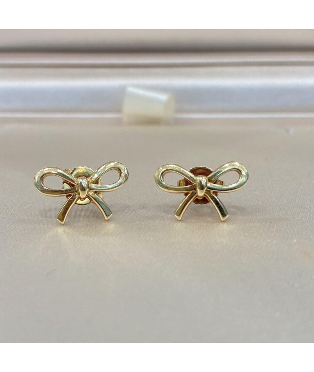 TIFFANY&CO Желтые серьги из желтого золота, фото 2