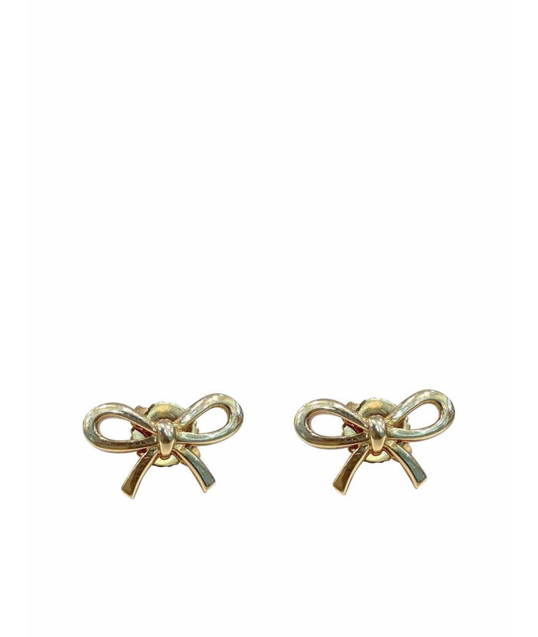 TIFFANY&CO Желтые серьги из желтого золота, фото 1