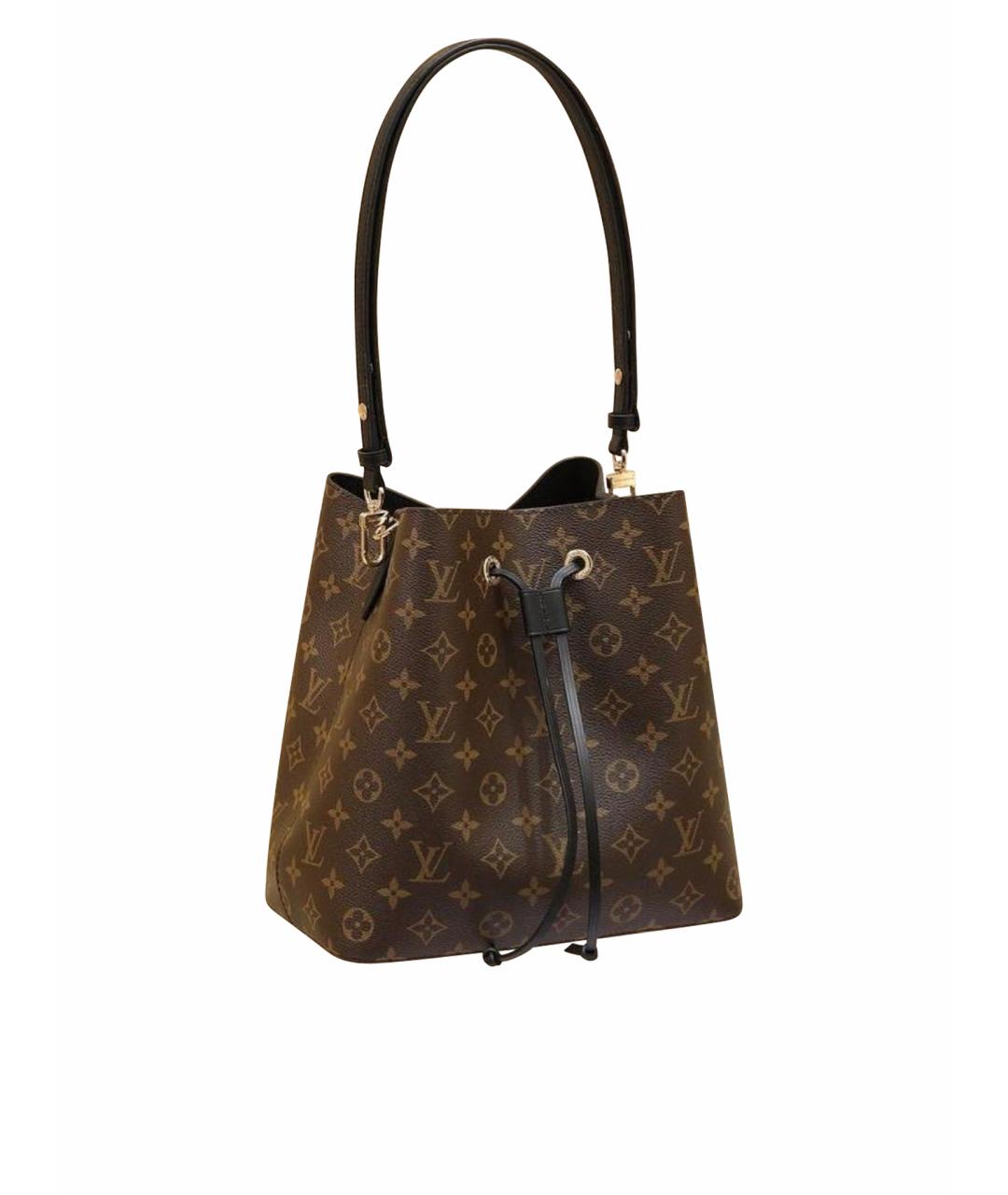 LOUIS VUITTON Коричневая кожаная сумка тоут, фото 1