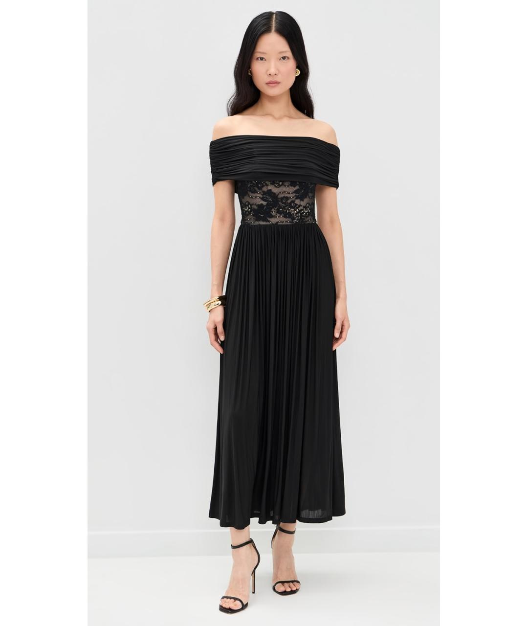 ZIMMERMANN Черное вискозное коктейльное платье, фото 5