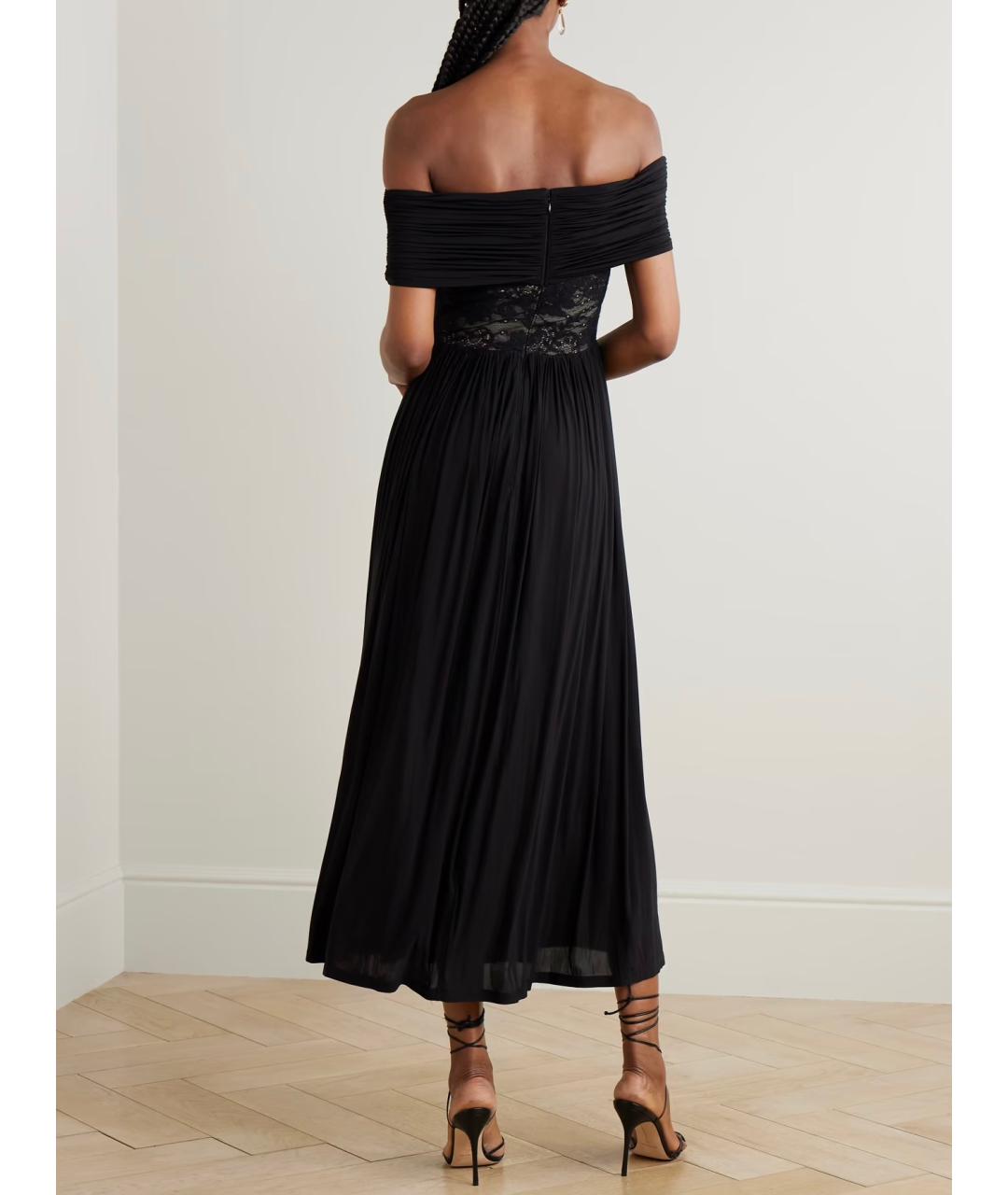 ZIMMERMANN Черное вискозное коктейльное платье, фото 3