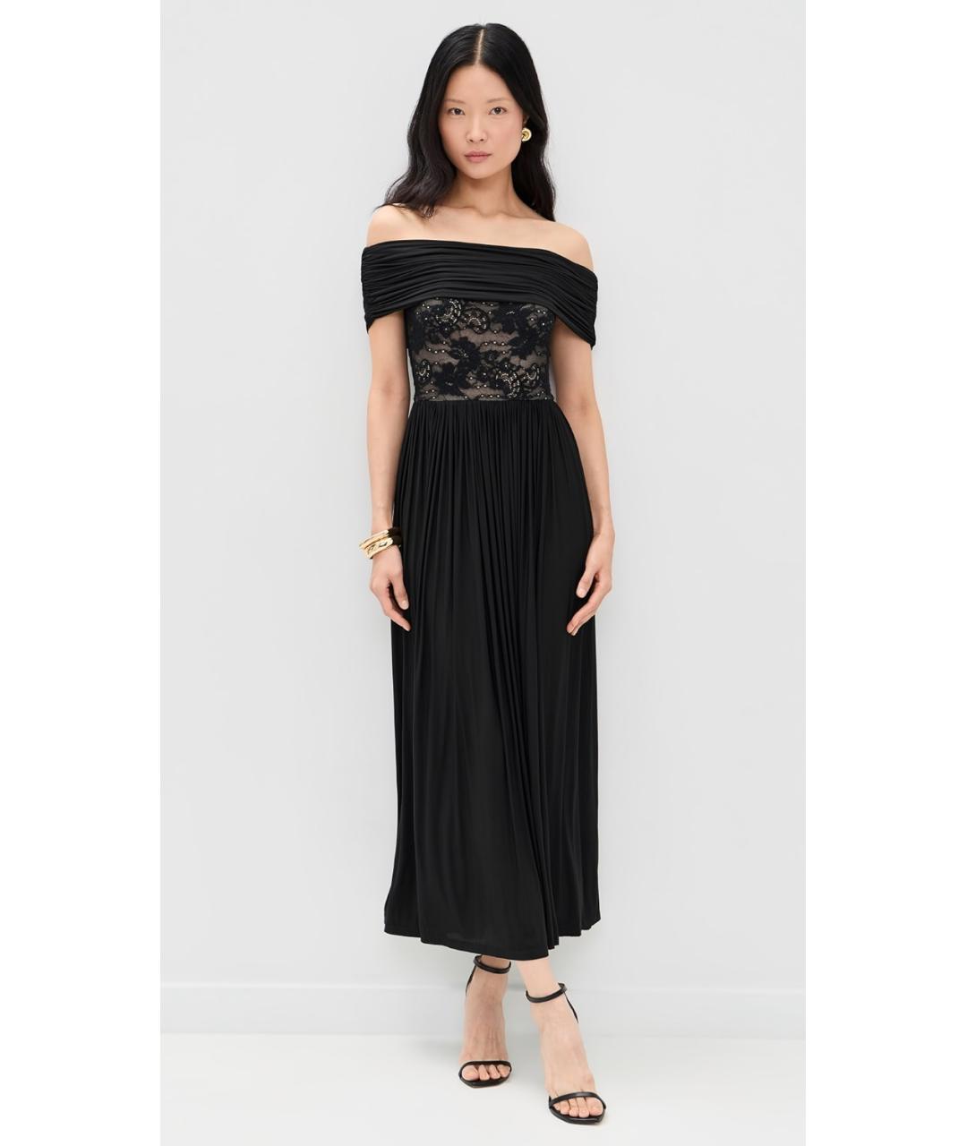 ZIMMERMANN Черное вискозное коктейльное платье, фото 4