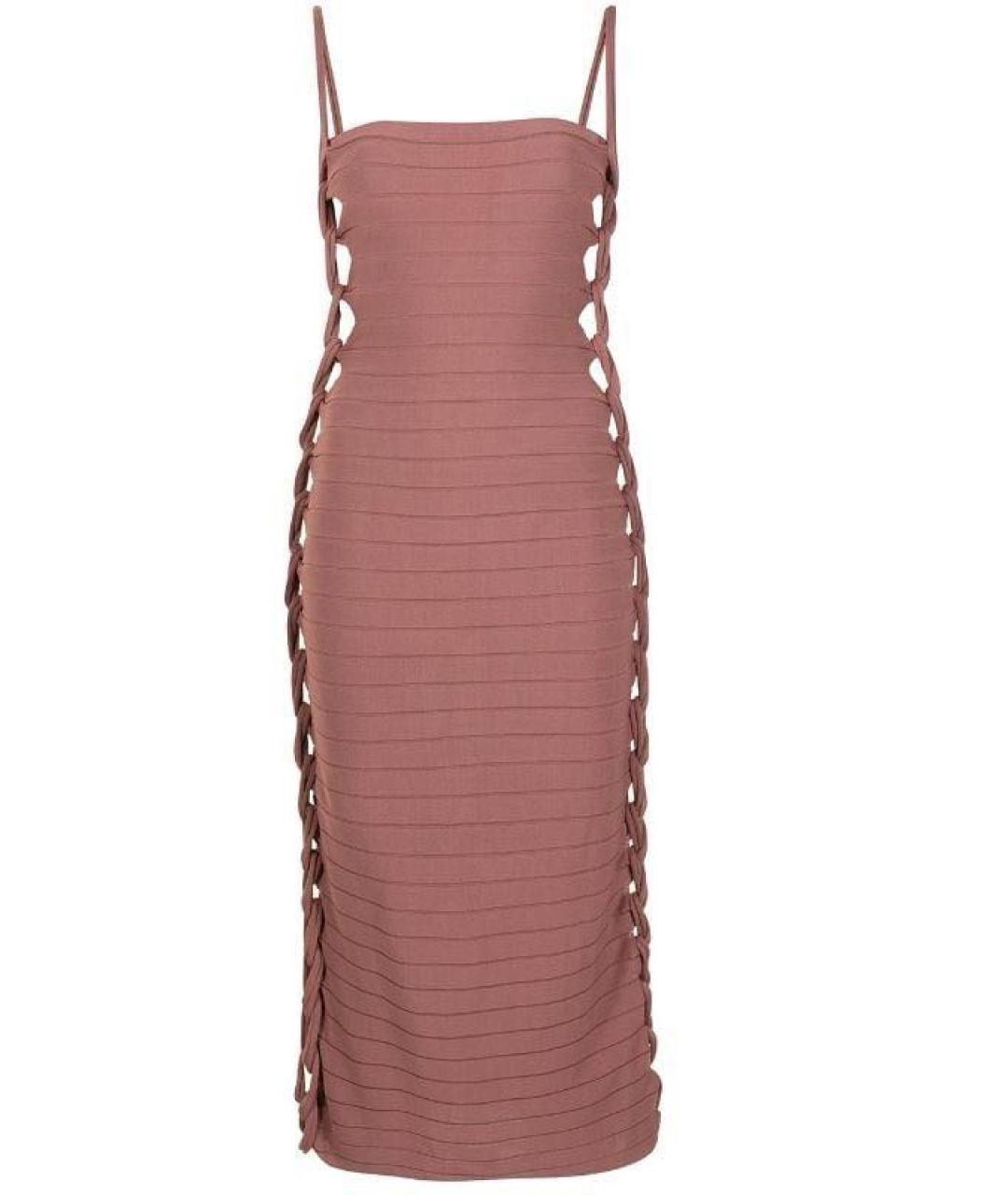 DION LEE Коралловое повседневное платье, фото 4