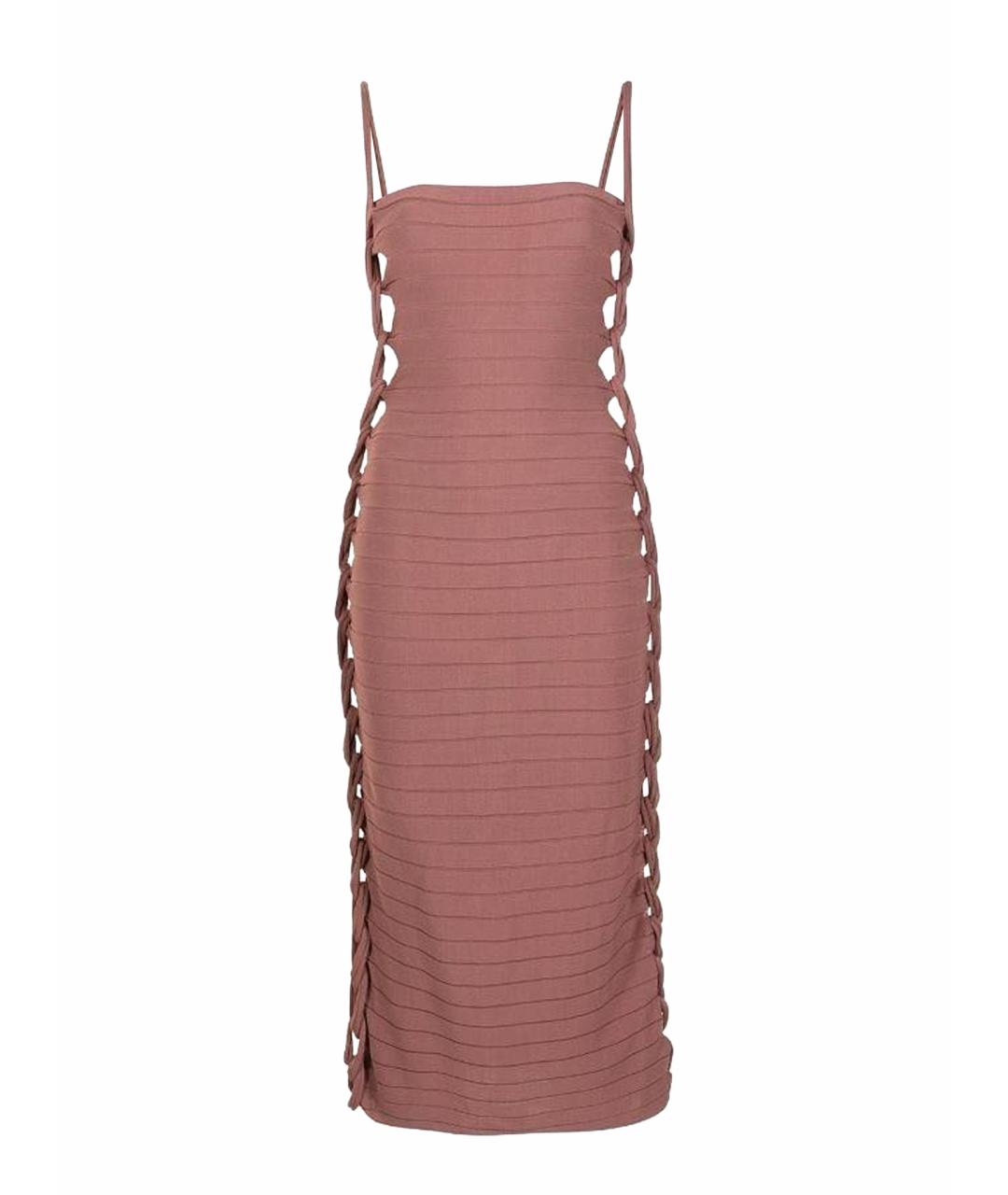 DION LEE Коралловое повседневное платье, фото 1