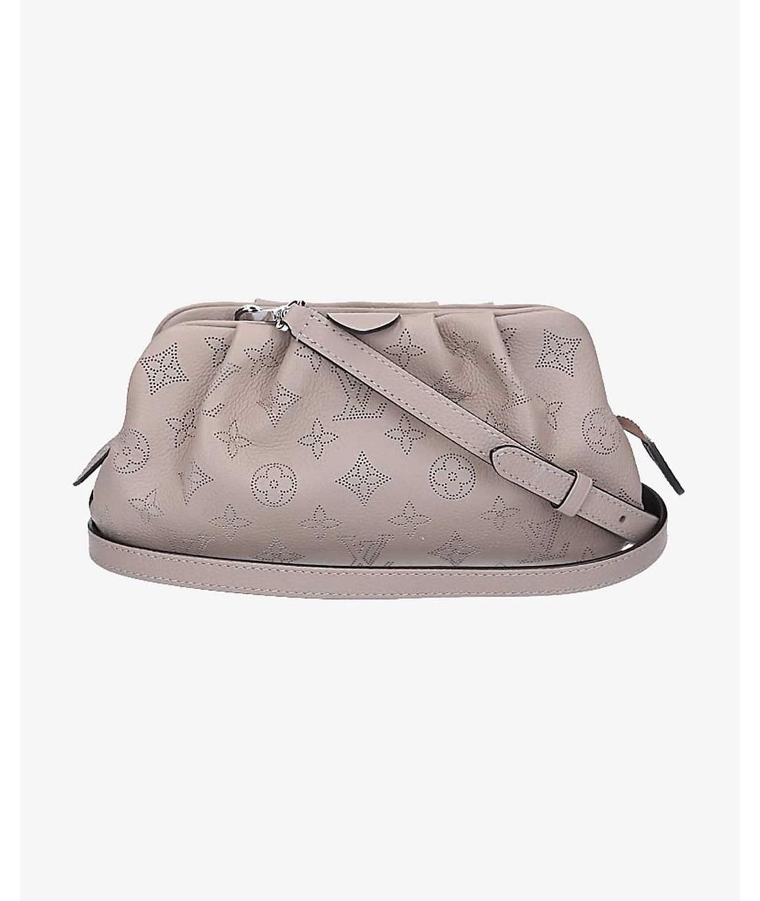 LOUIS VUITTON Бежевая кожаная сумка через плечо, фото 8