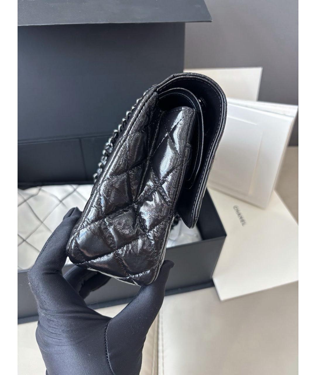 CHANEL Черная кожаная сумка через плечо, фото 4