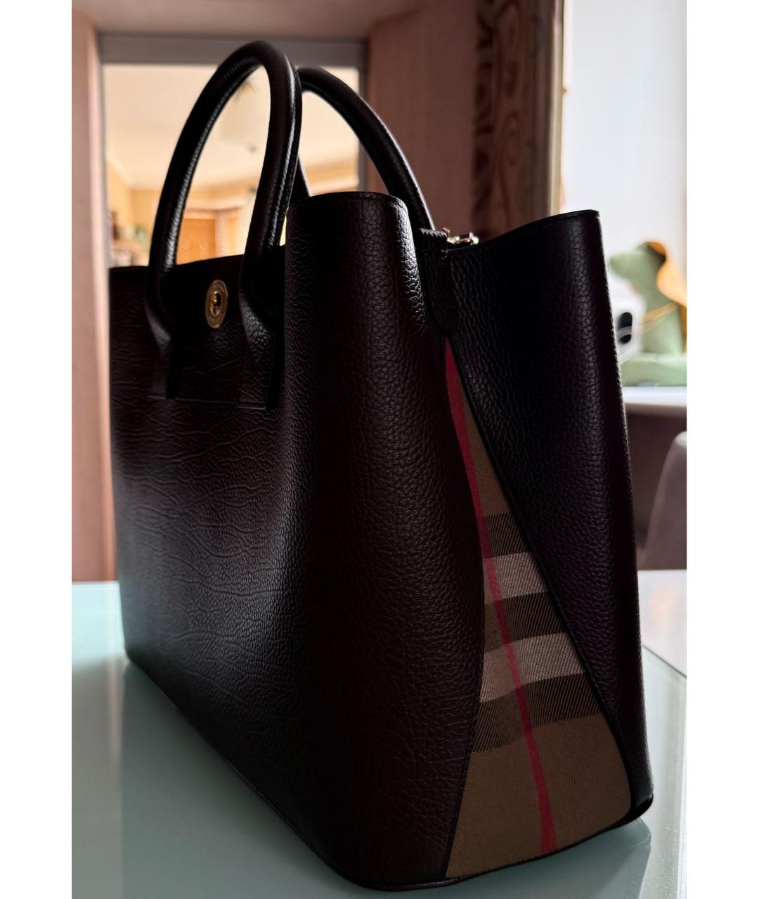 BURBERRY Коричневая кожаная сумка через плечо, фото 2