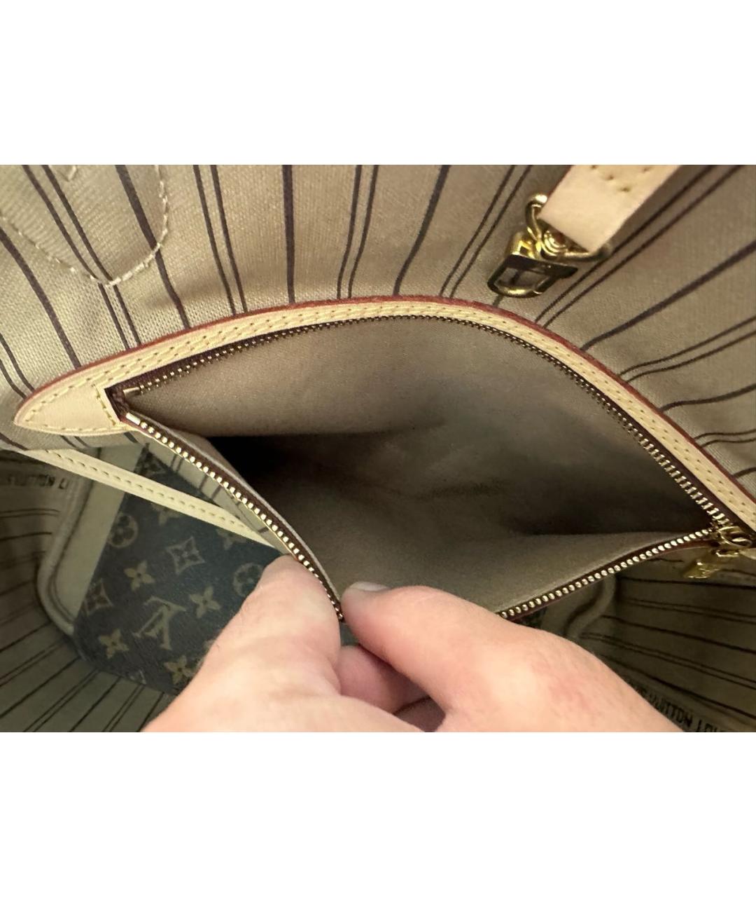 LOUIS VUITTON Черная канва сумка тоут, фото 5