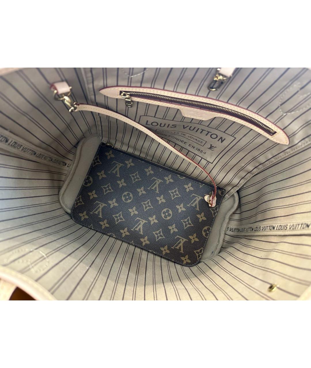 LOUIS VUITTON Черная канва сумка тоут, фото 4