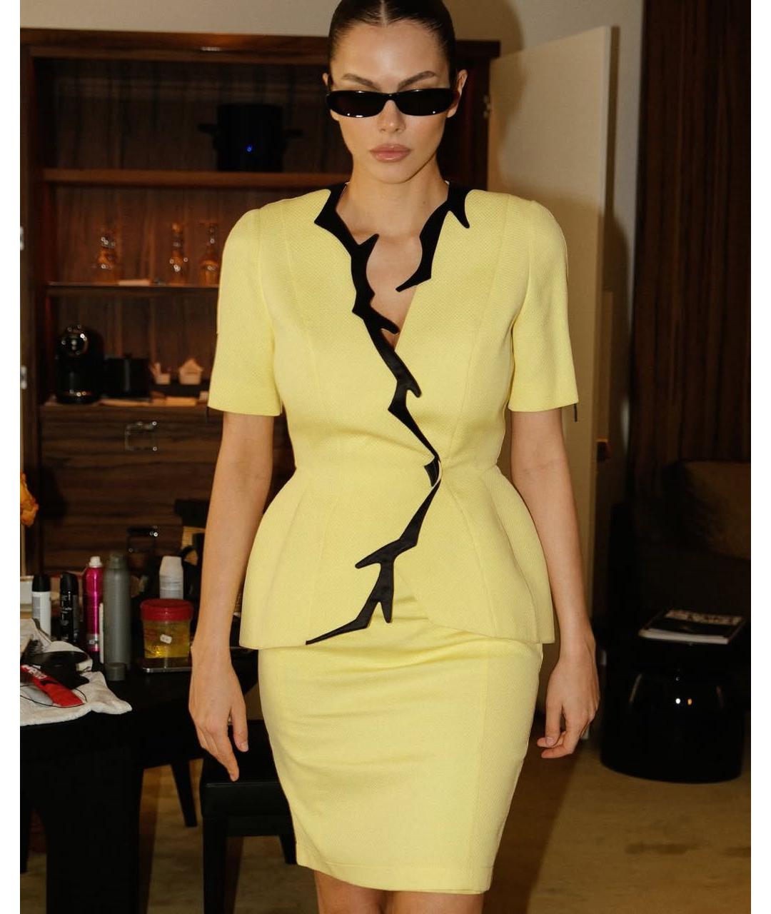 SAINT LAURENT Черные пластиковые солнцезащитные очки, фото 3