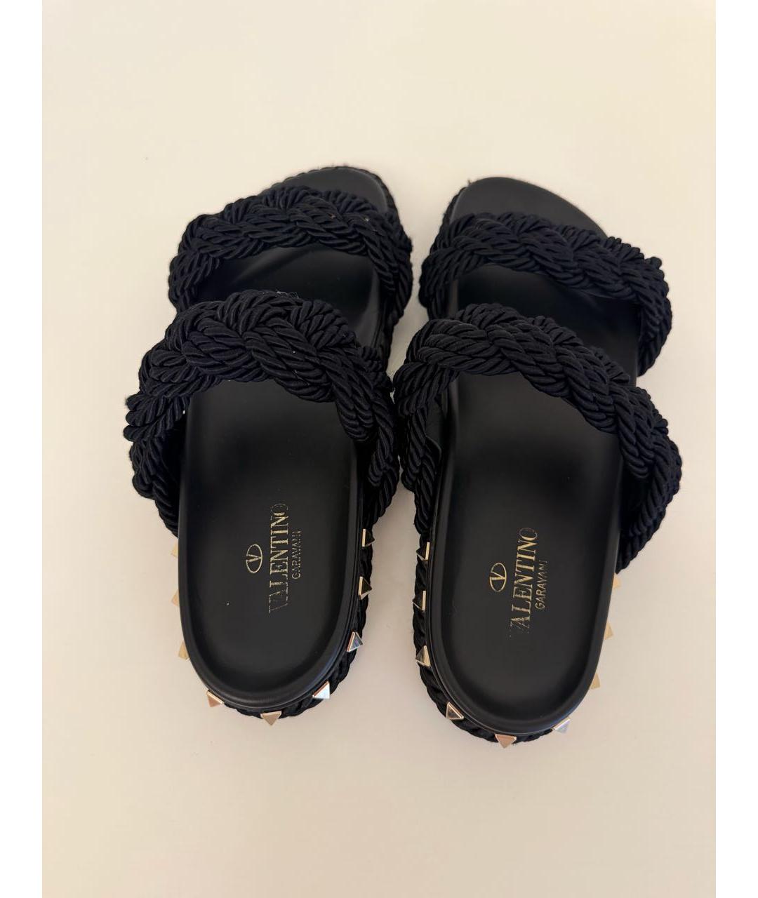 VALENTINO Черные шлепанцы, фото 3