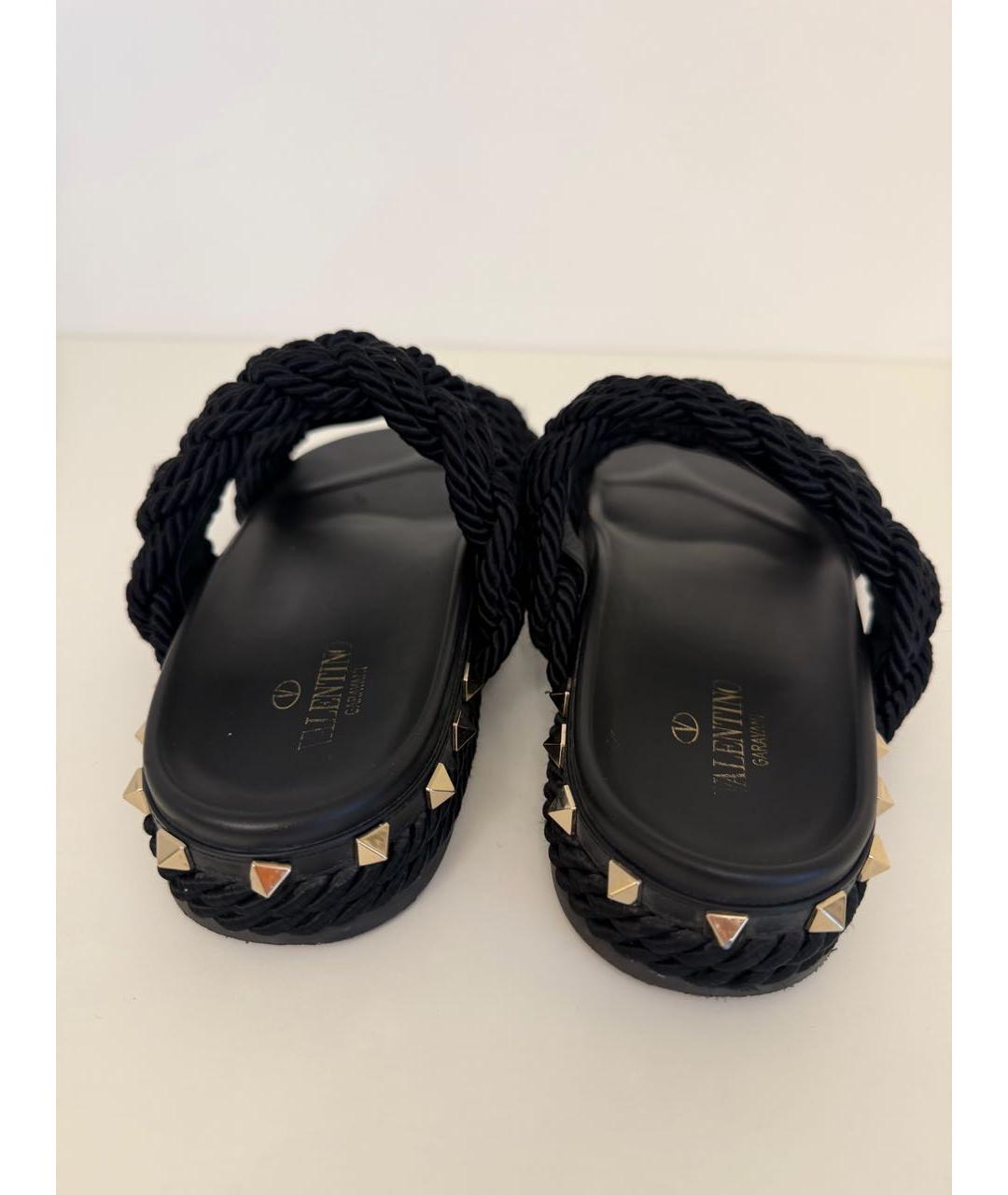 VALENTINO Черные шлепанцы, фото 4