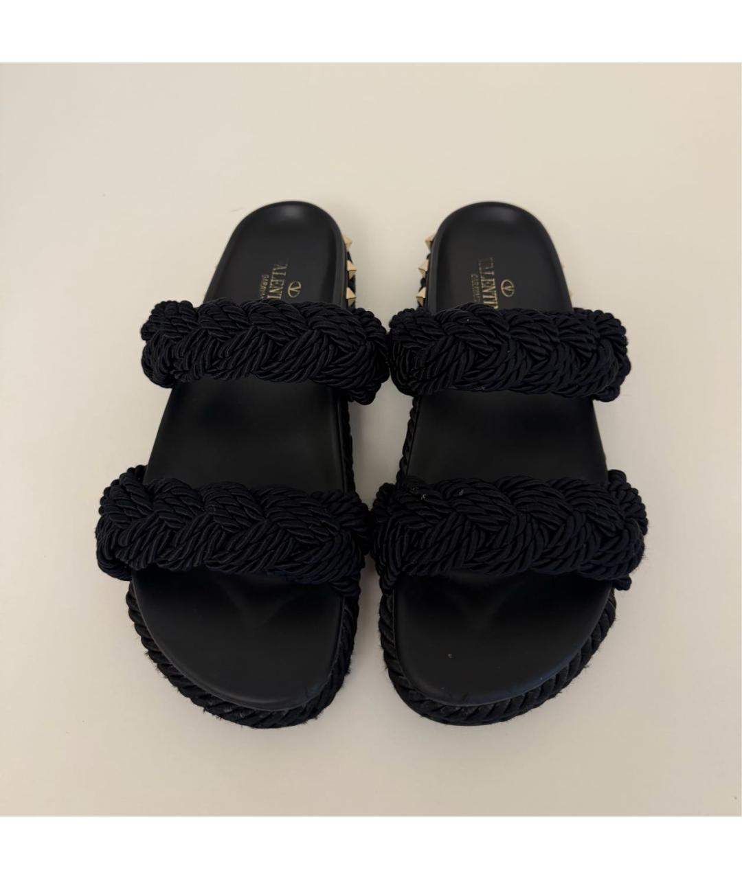VALENTINO Черные шлепанцы, фото 2
