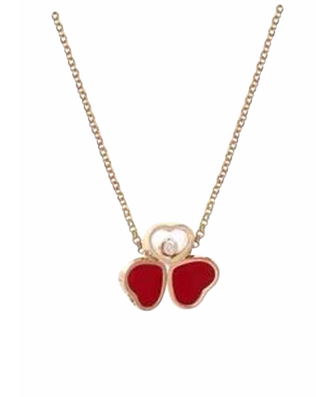 CHOPARD Красное колье из розового золота, фото 7
