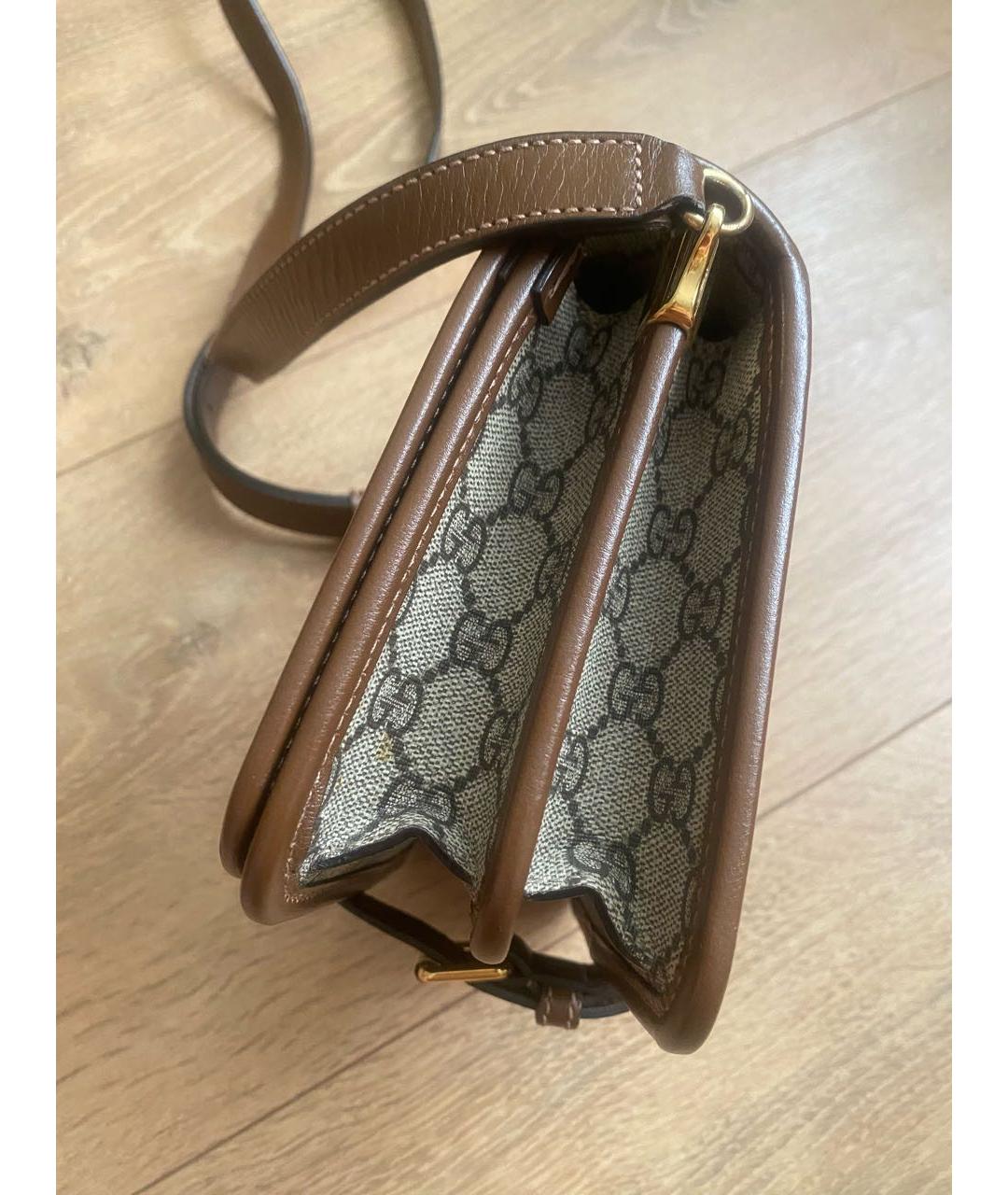 GUCCI Бежевая канва сумка через плечо, фото 4