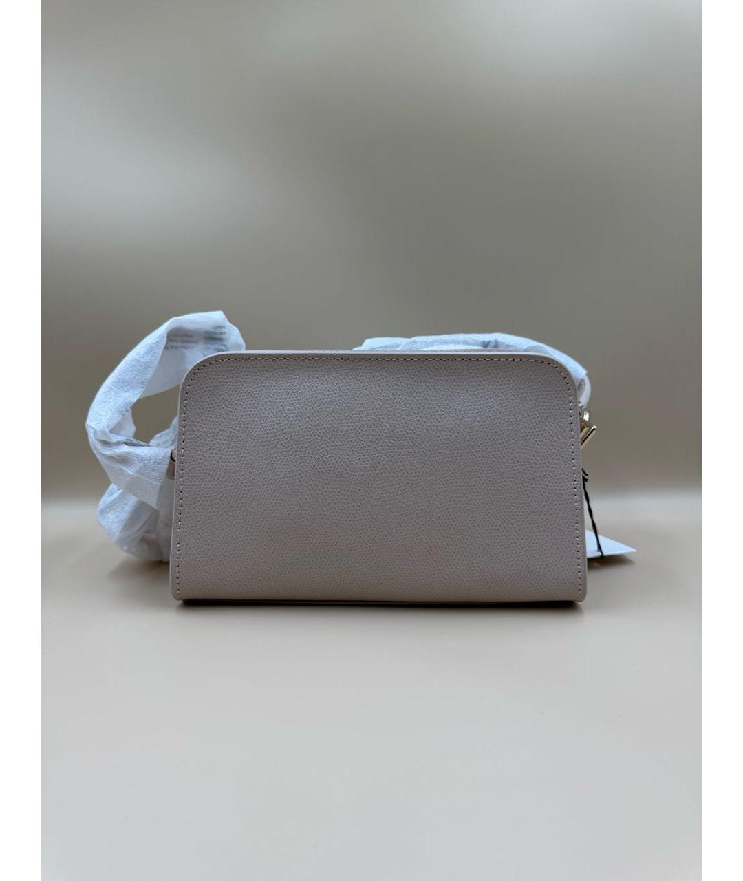 FURLA Бежевая кожаная сумка через плечо, фото 2